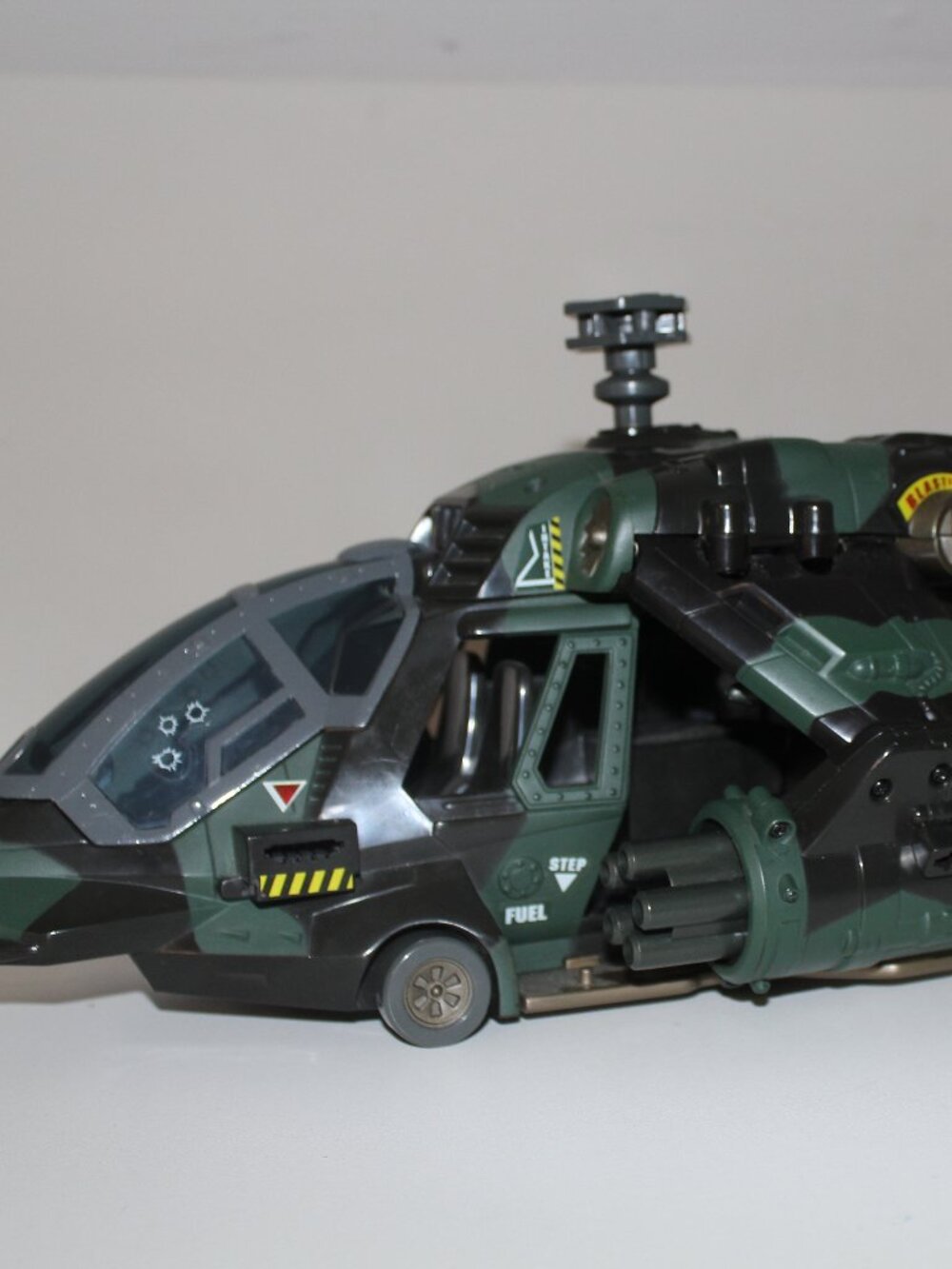 Incomplete GI Joe vs Cobra Spy Troops 2002 Night Attack Chopper *NO BLADES*